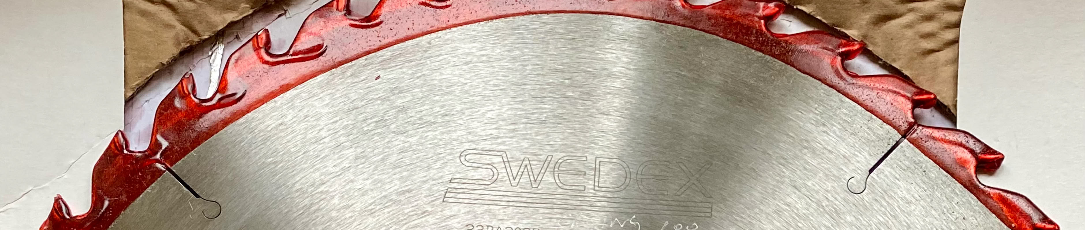 A serviced saw blade